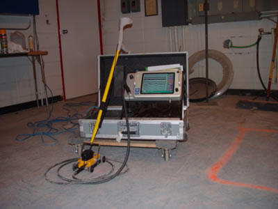 GPR machine set up