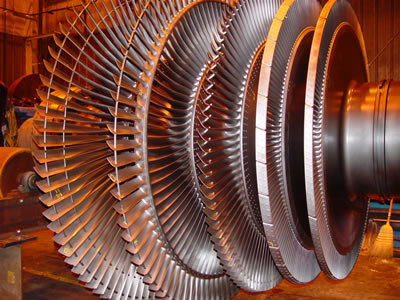 Power Generating plant MT inspection on Turbine