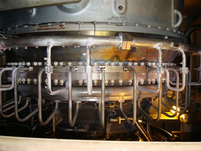 LPI performed on Jet turbine compressor